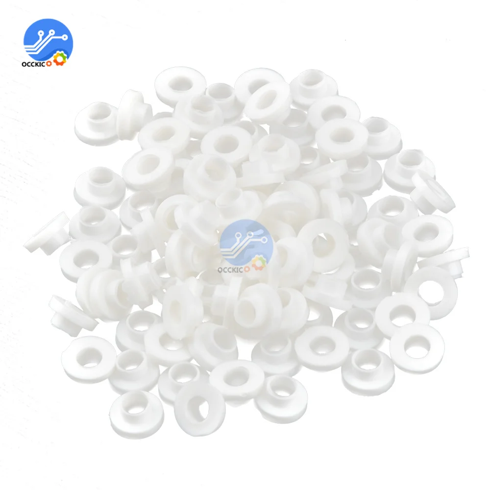 100PCS/Lot Insulating Tablets Insulation Bushing Transistor Plastic Washer Insulation Pads Circle TO-220
