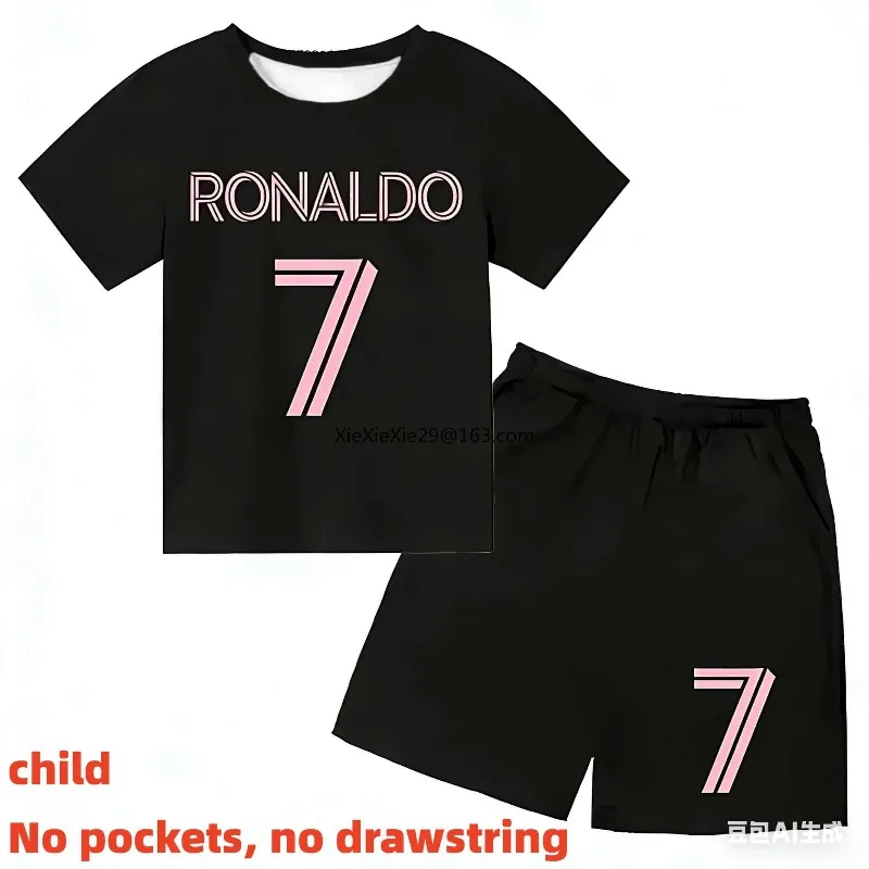 Boys and Girls' AI # 7 Jerseys, Children's Adult Parent Child Clothing, Summer Versatile Sports Set Available in Multiple Colors
