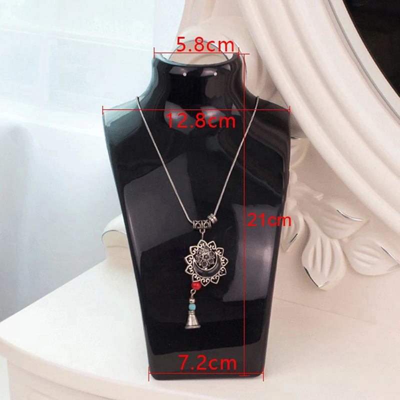 1pc Mannequin Bust Jewelry Display Rack Necklace Display Holder Jewelry Organizer For Ear Stud/Earrings Stand Necklace Chain