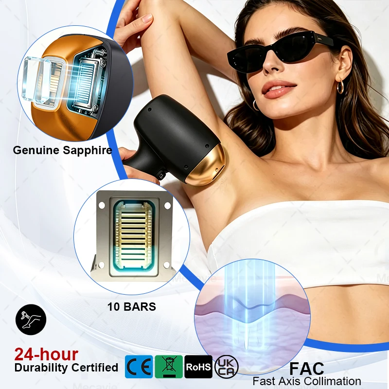 White‑Elf 2‑in‑1 Single Handpiece Diode Laser Machine 755 808 830 940 1064nm Ice Painless Hair Removal Picosecond Tattoo Removal