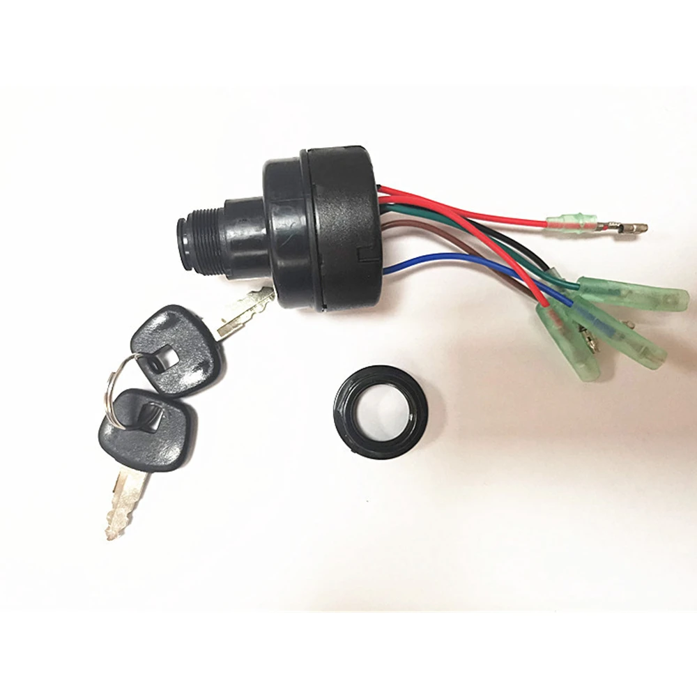 

​New Outboard Remote Control Box Ignition Key Switch 353-76020-3 with 2 keys