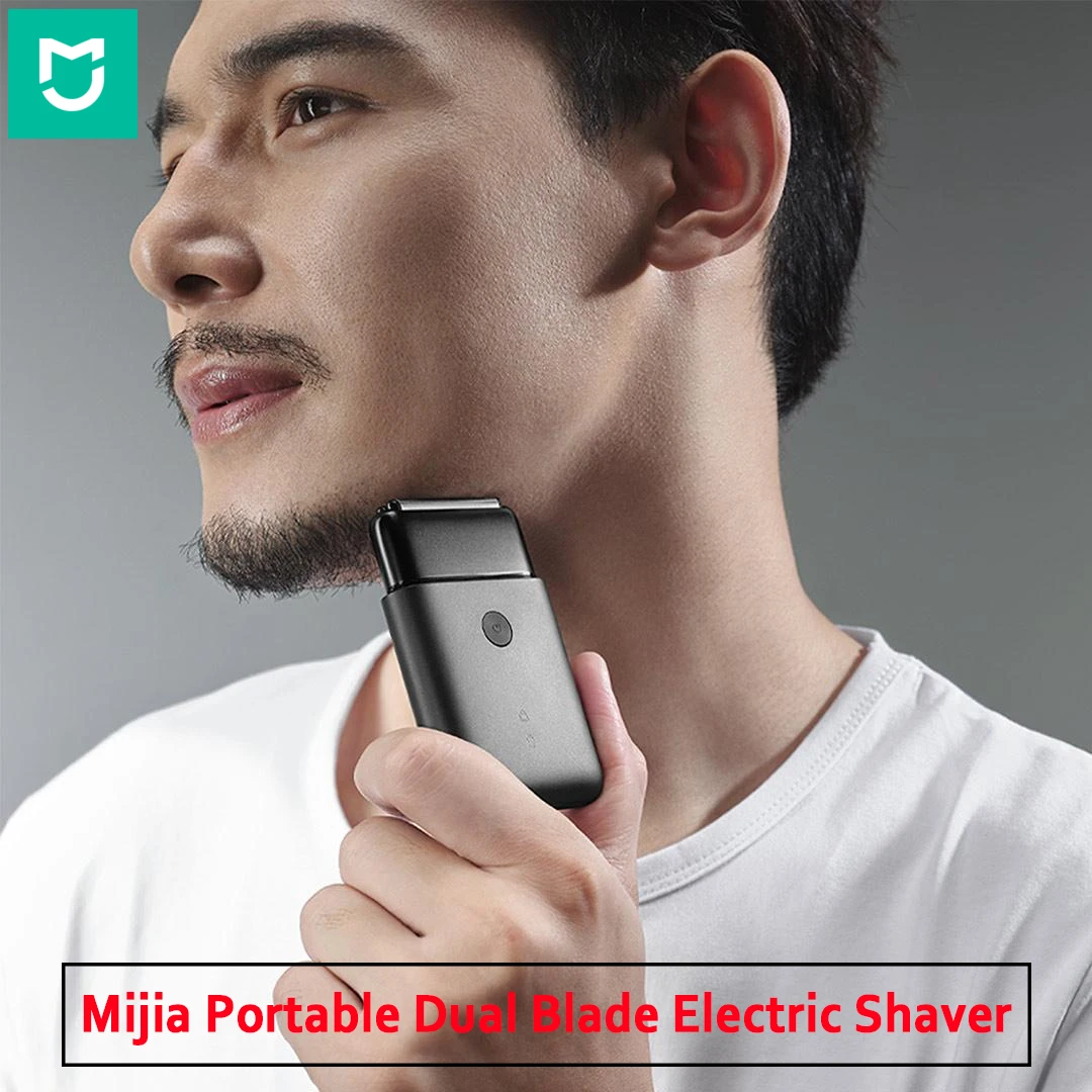 Mijia Electric Shaver Dual Cutter Blade Reciprocating High-Speed Motor Magnetic Suction IPX7 Waterproof Portable Safety Razor