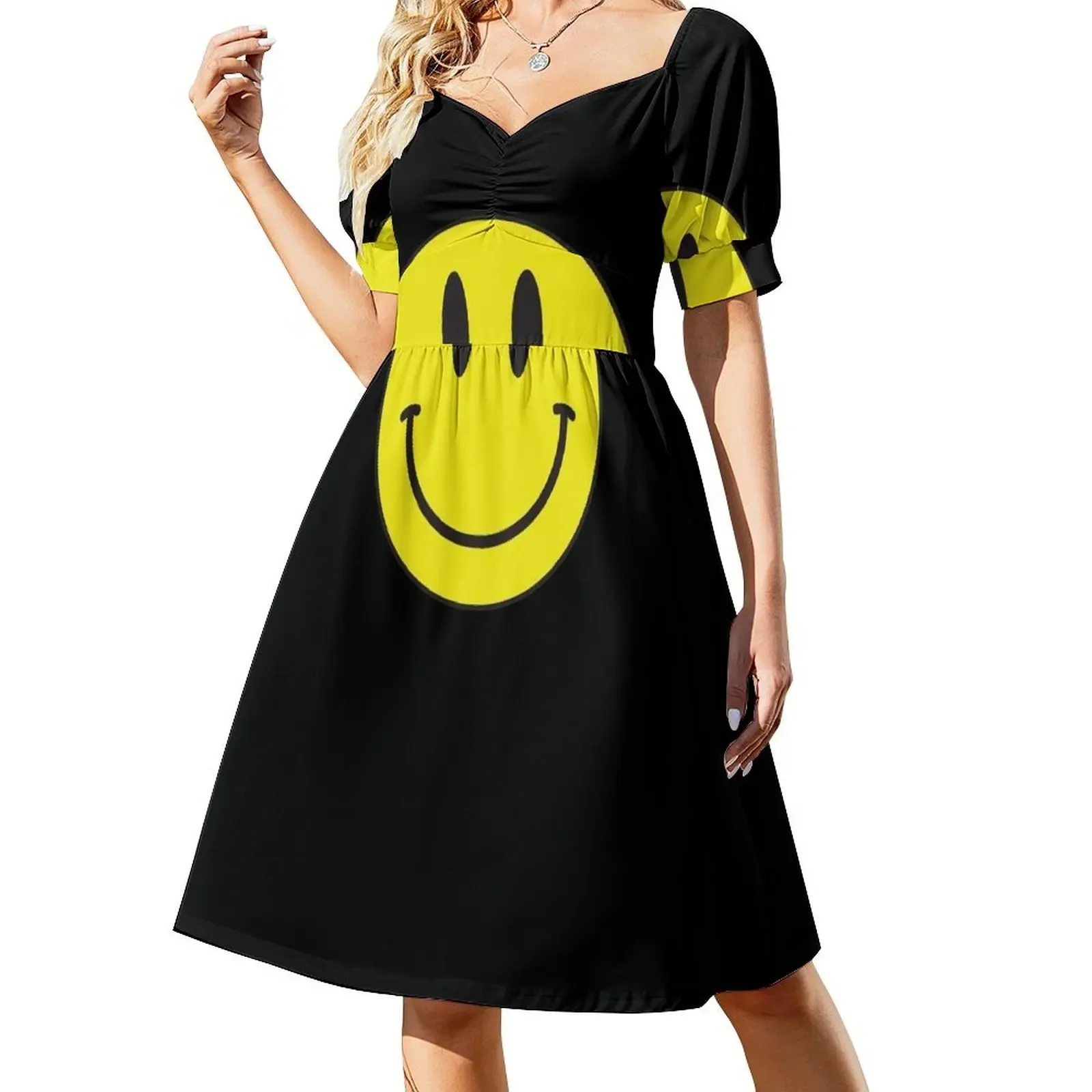 Happy Acid Smile Techno 90s Retro Gift Hardcore Sleeveless Dress summer dresses womens 2025 women's summer dress 2025 Dress