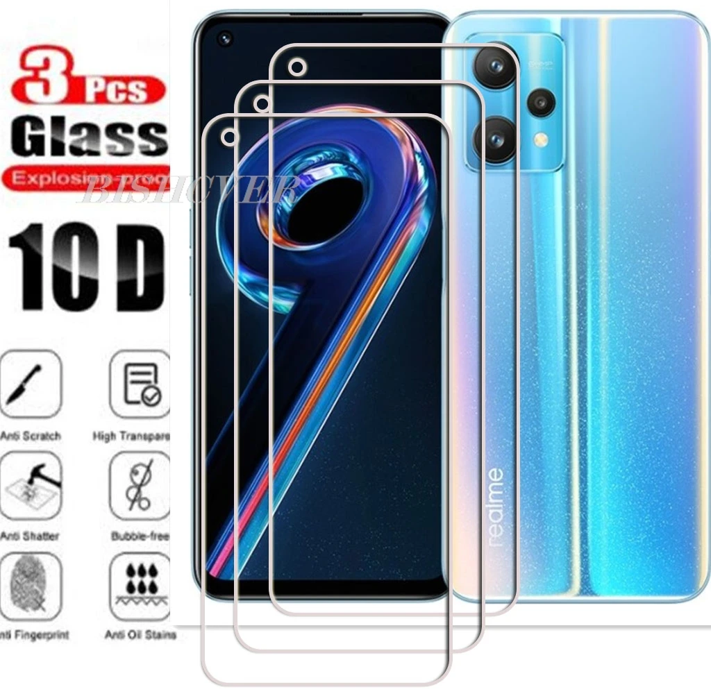 

3 шт. закаленное стекло 9H для Realme 9 Pro 6,6 дюйма 2022 Realme 9 Pro 9Pro RMX3471 RMX3472 Защитная пленка из закаленного стекла