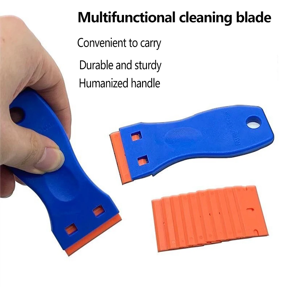 Glue Removal Scraper Multifunctional Plastic Glass Removal Cleaning Scraper Car Film Application Tool Kitchen Cleaning Shovel