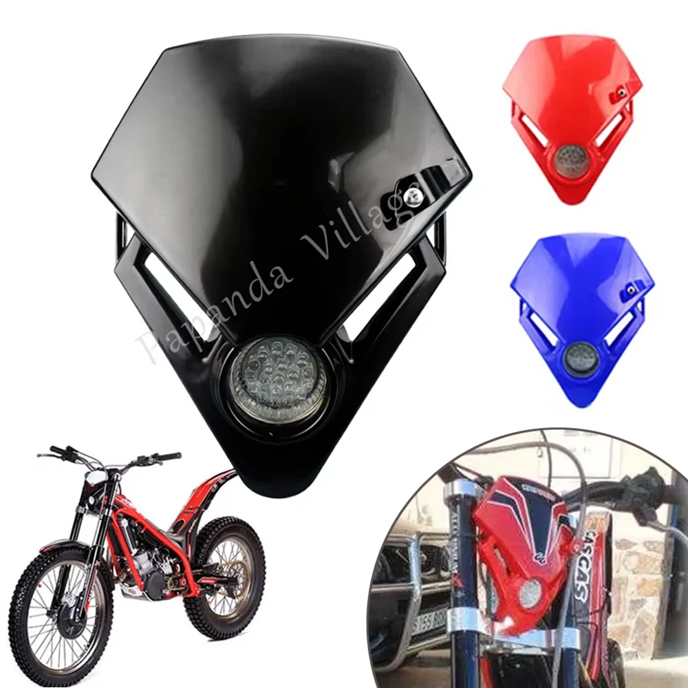 

For Gas Gas Trial GP 280 250 300 125 XT TXE TXT Kawasaki Yamaha GSX ZXR CBR CBF Motocross Dual Sports LED Mini Headlight Fairing