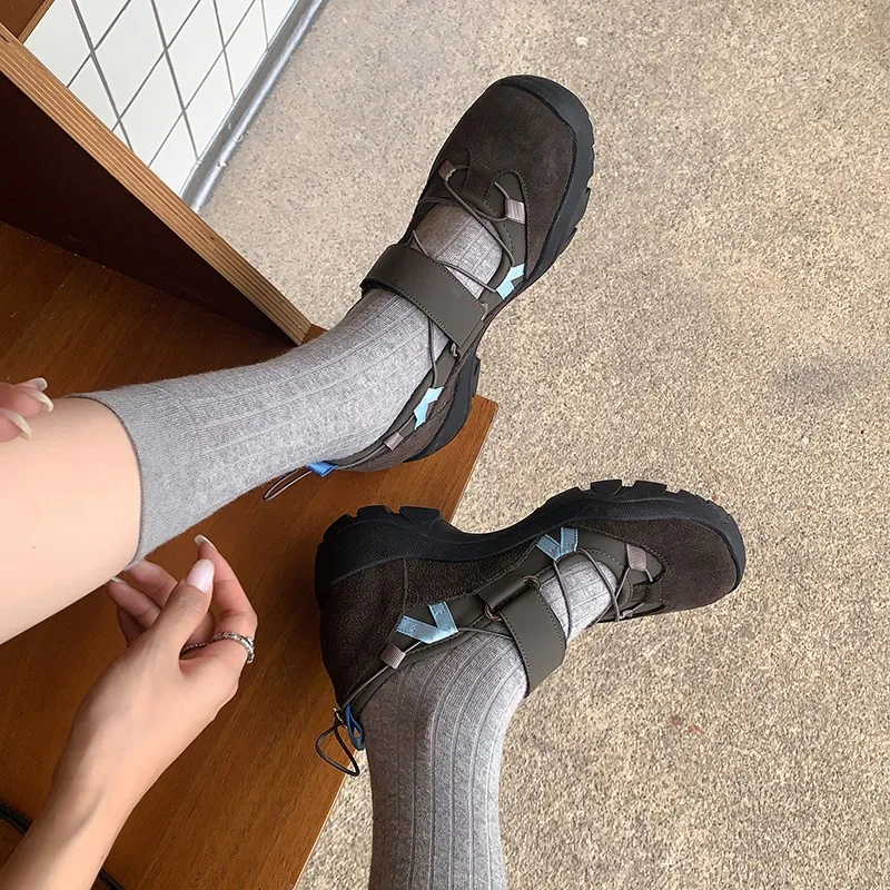 

Женские кроссовки на плоской подошве, обувь на платформе, женская спортивная обувь, осень 2024, новинка для бега, ходьбы, пешего туризма, удобные Zapatillas De Mujer