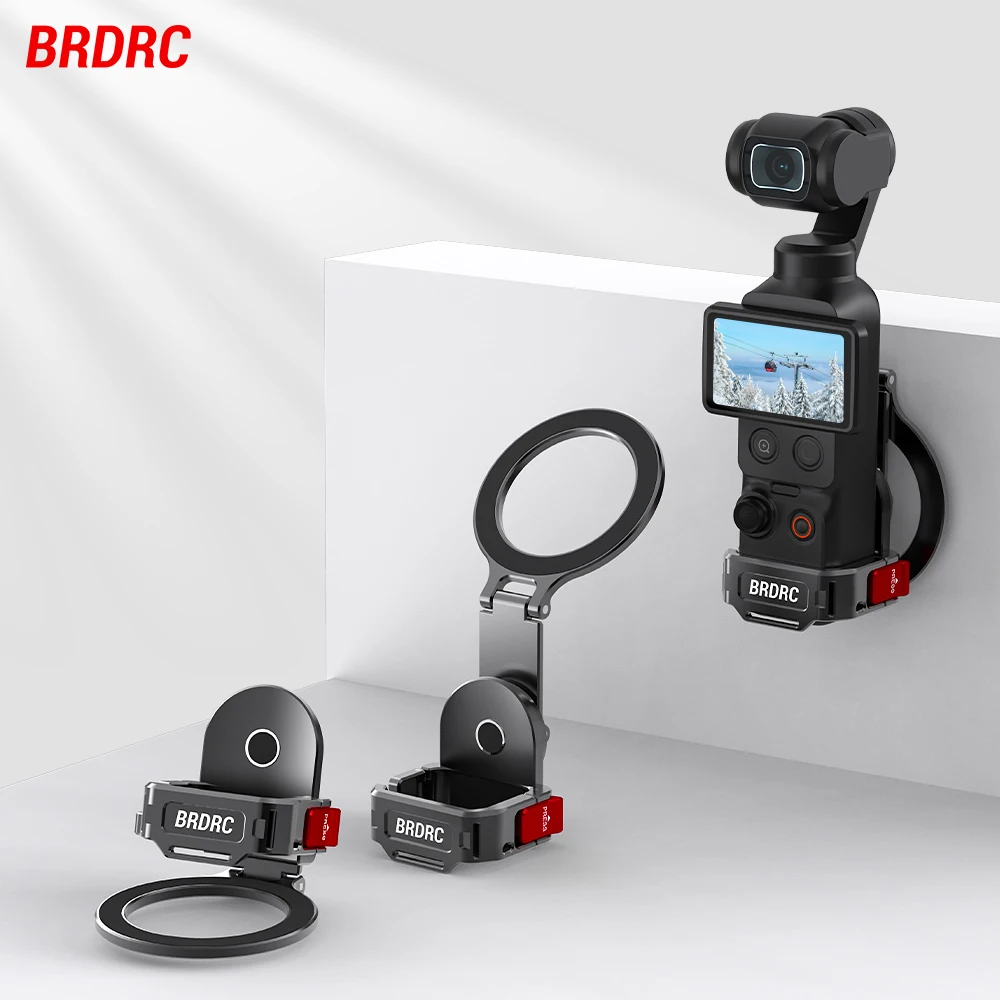 

Магнитное крепление BRDRC для DJI Osmo Pocket 4/3: Адаптер для телефона, держатель для видеосъемки, прямых трансляций и телесуфлеров