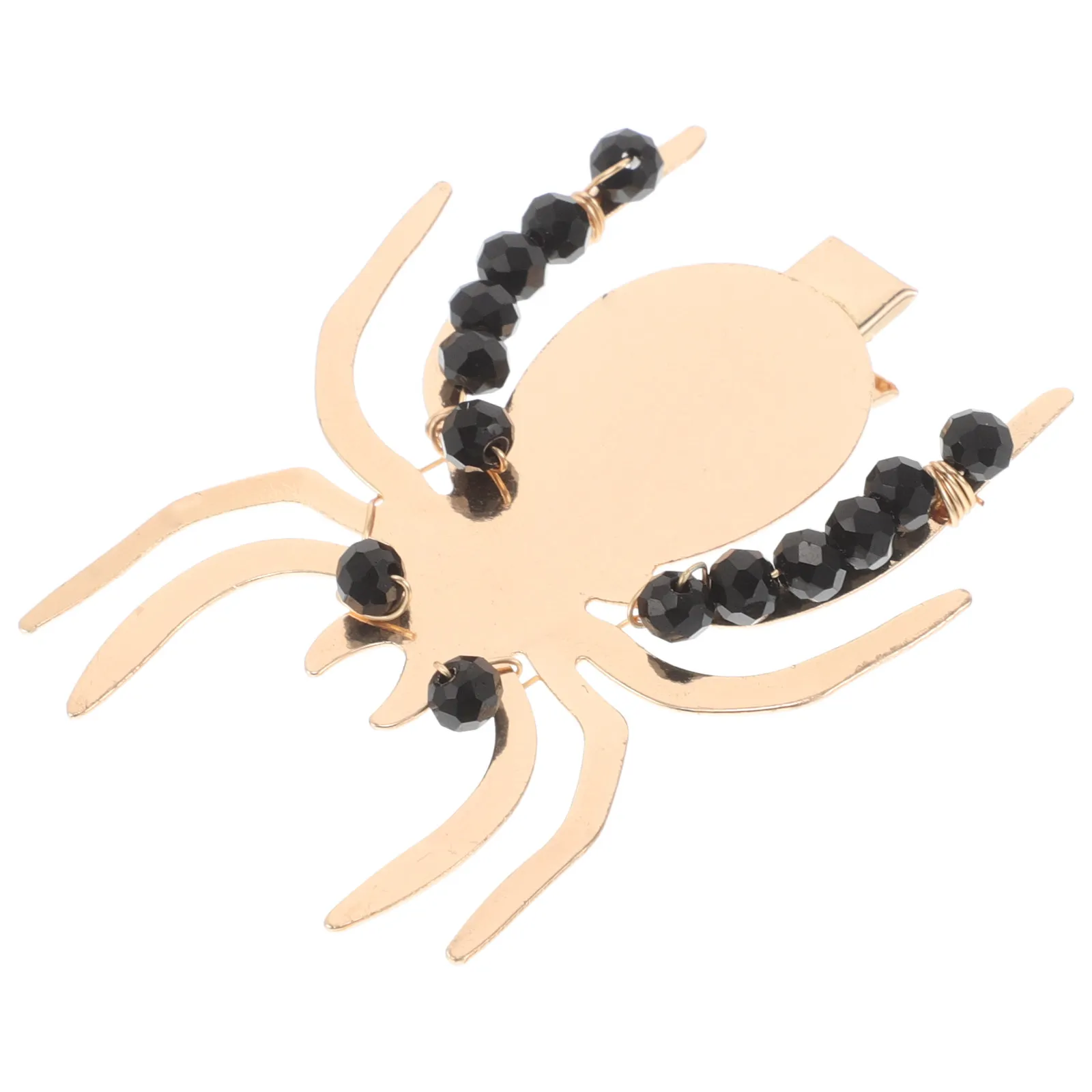 

Золотистая заколка-краб для волос в готическом стиле с блестящими бусинами для Хэллоуина, костюмированных вечеринок, косплея, фестивалей и праздничных нарядов