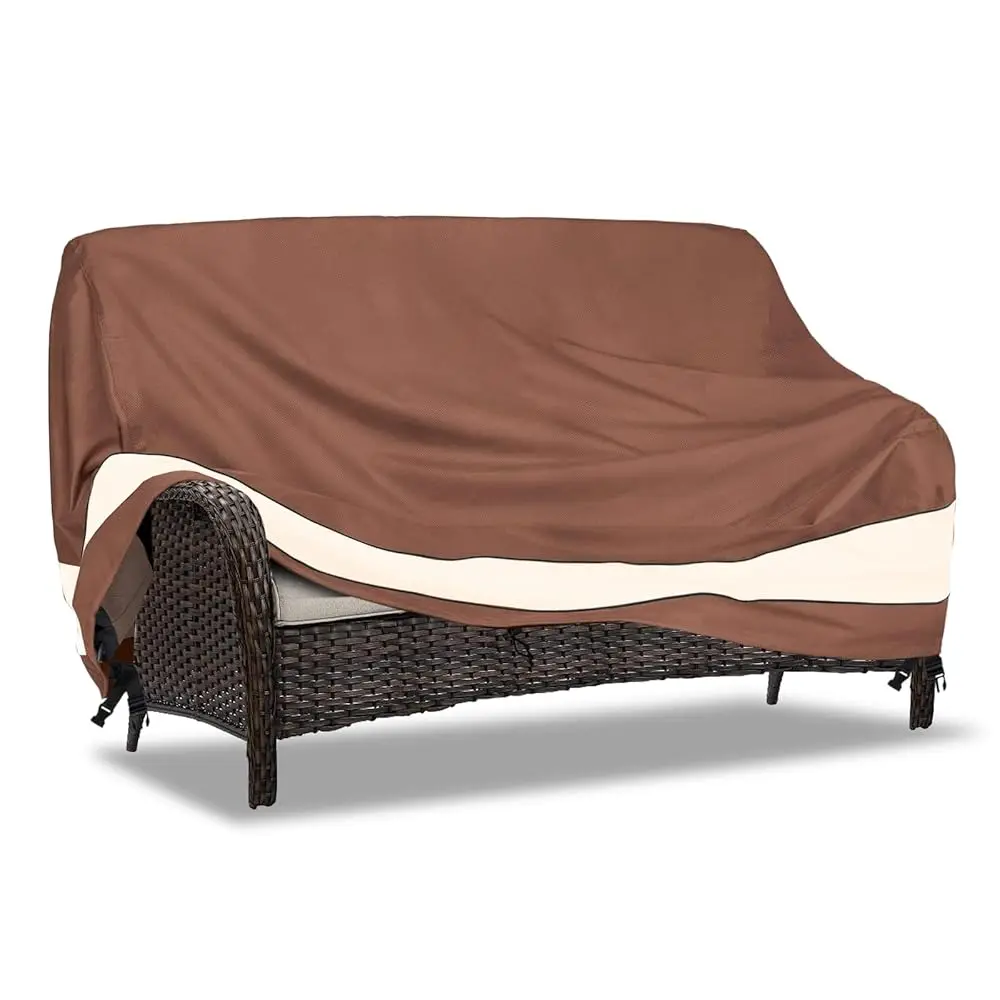 

3-Seater Patio Sofa Covers, Outdoor Couch Cover Fits Up To 77"" W X 32.5"" D X 33"" H, Heavy Duty Waterproof Patio Furniture