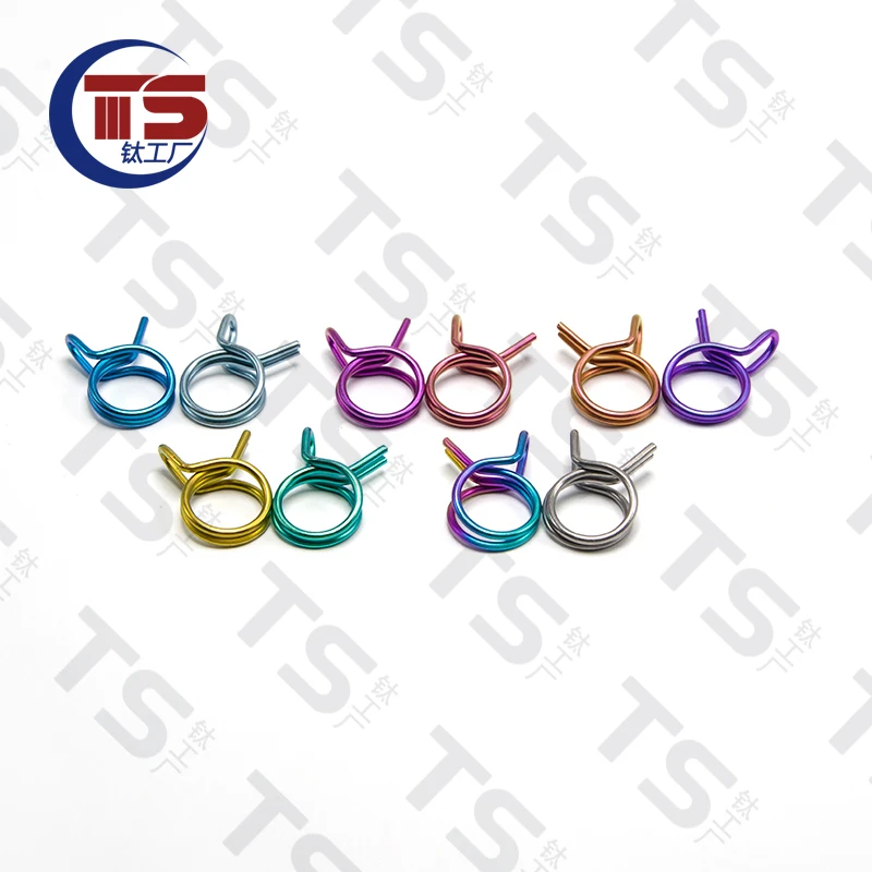 TS  Titanium Alloy Upper Pump Oil Pipe Clamp Brembo Car Ppower House Wind Speed With + Air Filter Waste