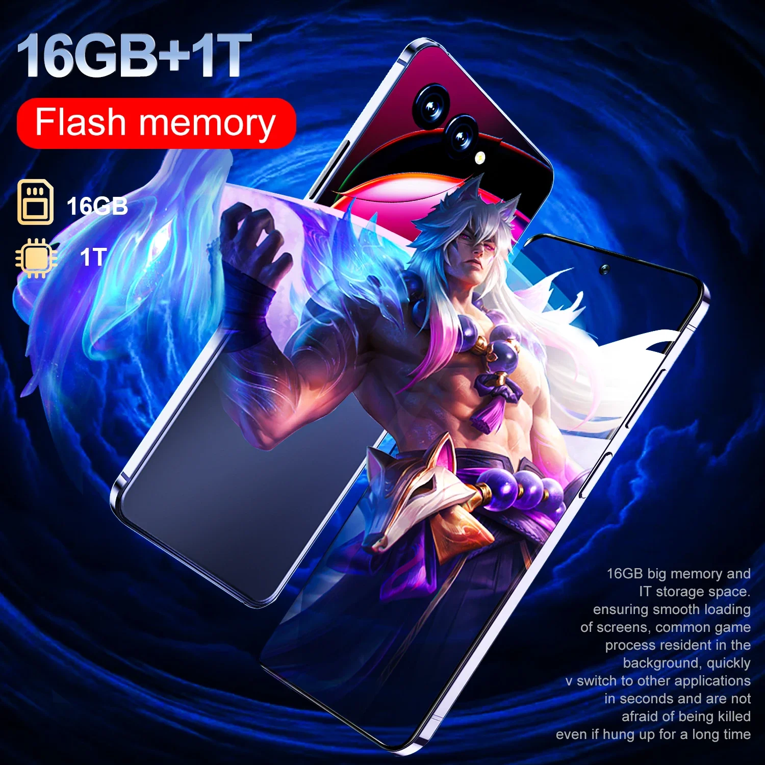 S25 Ultra Smartphone 7,3 Zoll Vollbild 16G+1TB 8800mAh Smartphone 5G 48+72MP Mobiltelefone Globale Version 4G/5G Dual Sim