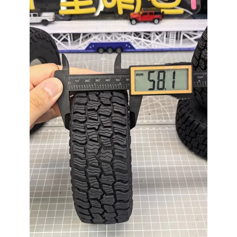 2.6 Inch Mickey Thompson Baja Boss M/T Scale Tires 4PCS, Beadlock Crawler Tires for 1/7 RC Rock Crawler RLAARLO MK07 JK07 CK5812