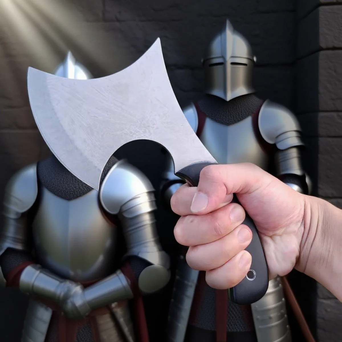 

NEW One-piece Small Stainless Steel Axe Outdoor Tactical Mountain-opening Axe Survival and Self-defense Tool for Wild Hiking