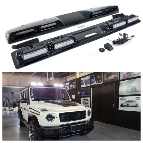 

For Mercedes Benz G CLASS W464 G63 G550 2018-2023 Roof Light Bar W/4 LED Black