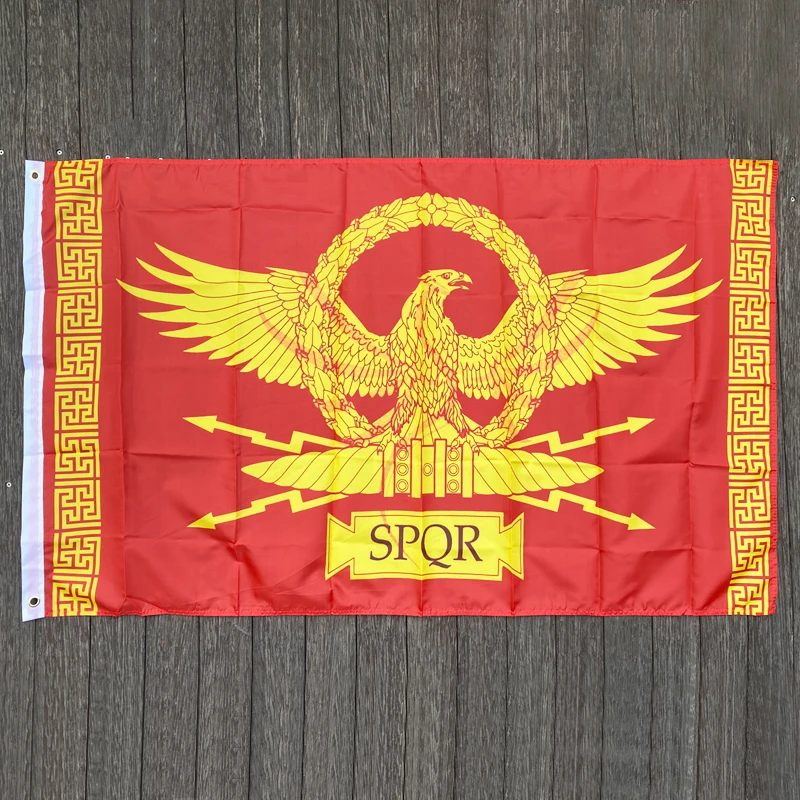 xvggdg  flag    SPQR Roman Empire Senate and People of Rome Flag Decorations  banner  for Home