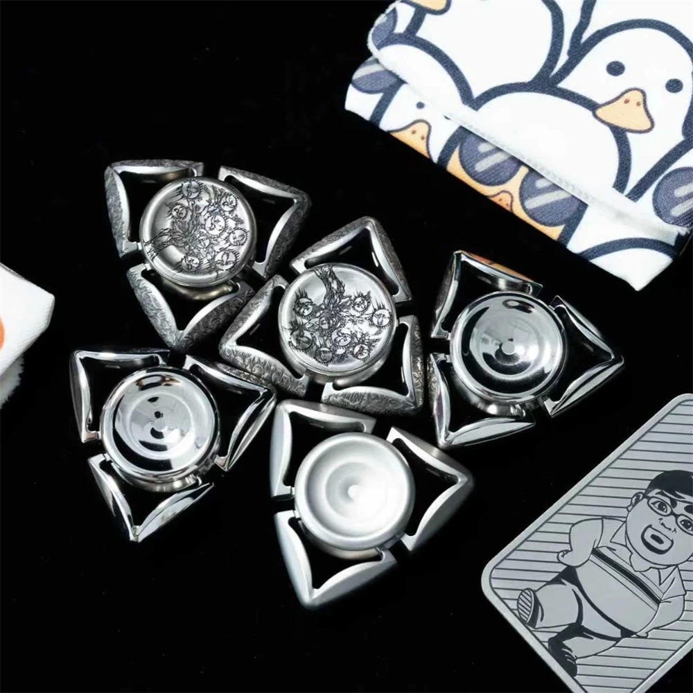 PPEDC Fidget Spinner alliage de titane curseur EDC jouets Anti-Stress main Spinner pour adultes enfants TDAH soulagement de l'anxiété jouets sensoriels