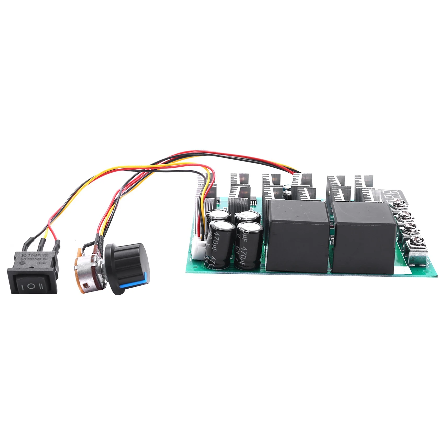 

A64K 2X DC 10-55V 12V 24V 36V 48V 55V 100A Motor Speed Controller PWM HHO RC Reverse Control Switch With LED Display