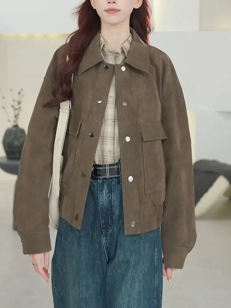 

Retro High-End Feeling Workwear Jaet plus Size Faionable Versatile Slimming Top for Women Autumn New Arrival