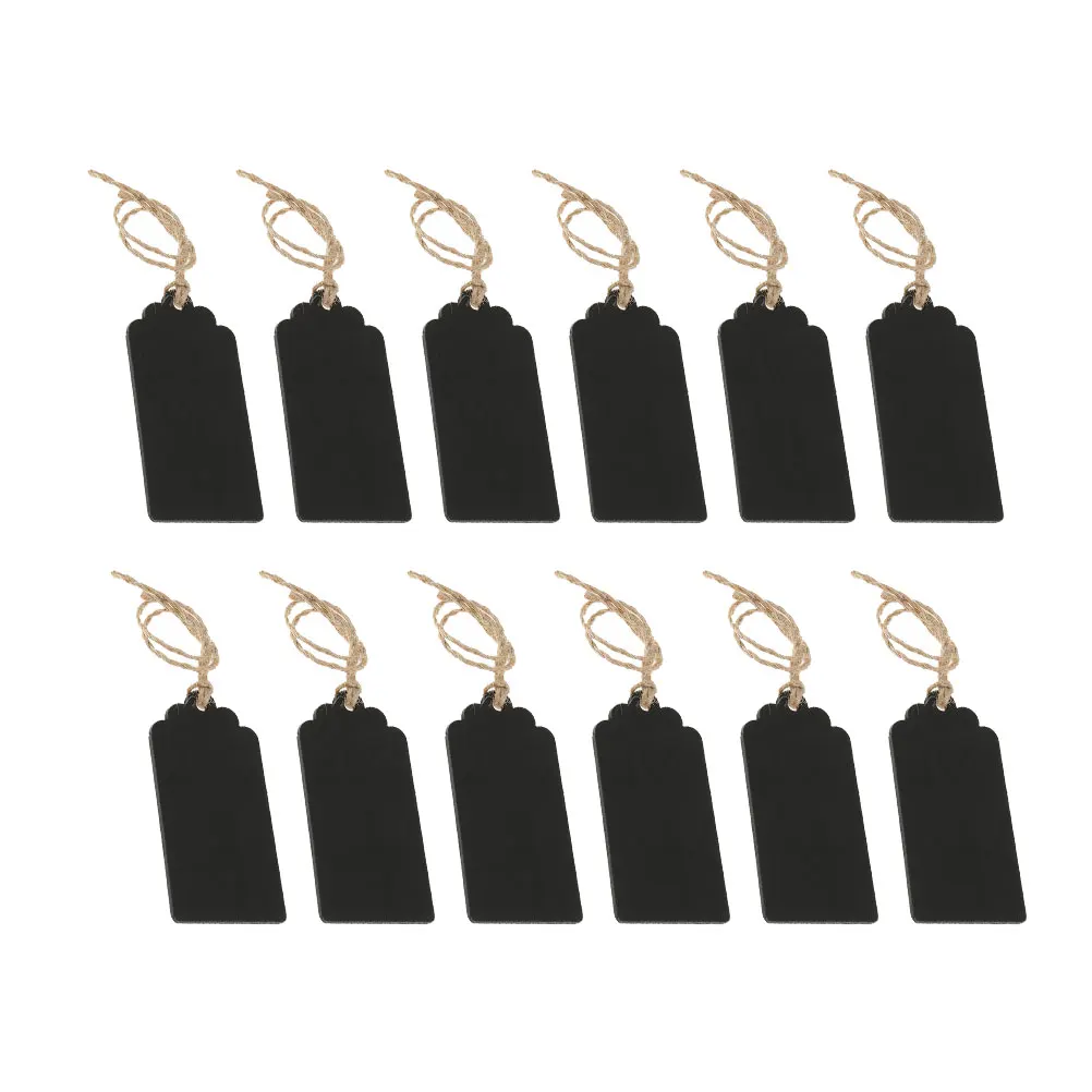 40pcs Wooden Blackboard Signboard Double Sided Hanging Mini Writing Board Party Wedding Garden Decoration Lightweight Easy Wipe - Image 6