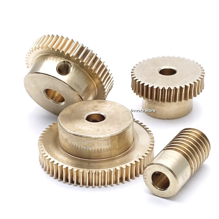 Precision 1:60 0.5M 20T 30T 40T 50T 60T Copper Worm reducer turbine 065/151 4/5/6mm Bore diameter