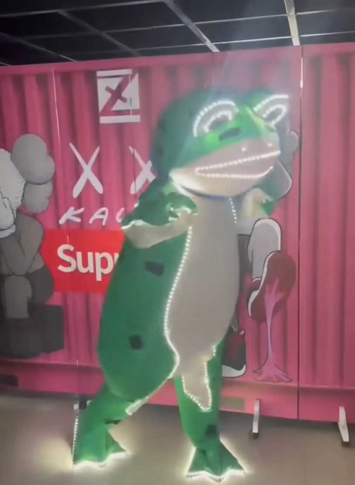 

Luminous Frog Animal Party Show Forest Style Led Light Cartoon Costume