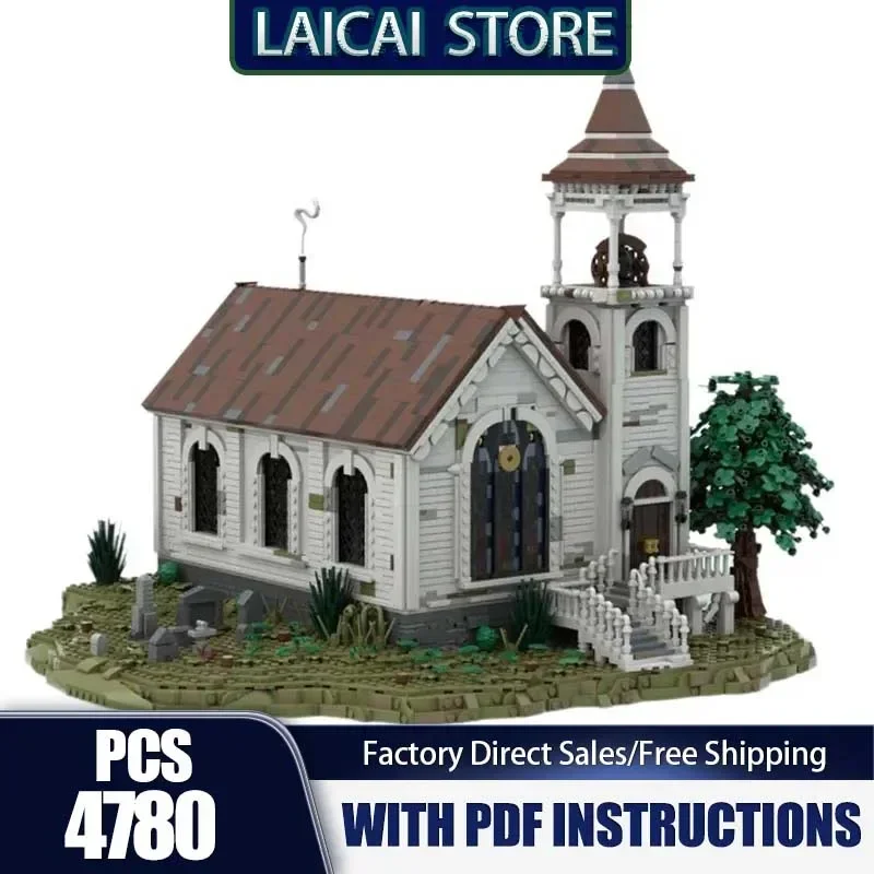 Moc ビルディングブロック ウェスタンリデンプション教会 テクノロジーモジュラーブロック 人気ゲームモデル ギフト クリスマスおもちゃ DIY セット 組み立て