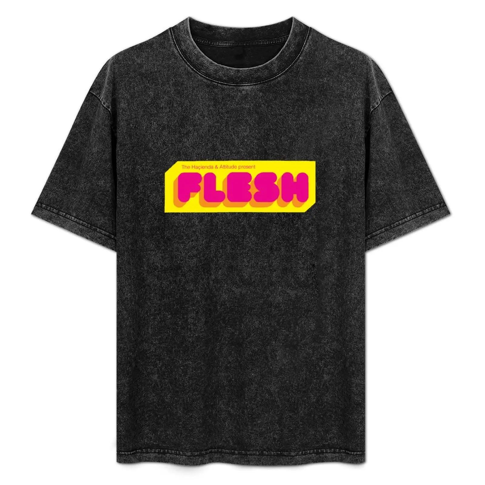 Camiseta Flesh Hacienda & Attitude con estampado de estilo retro, top informal