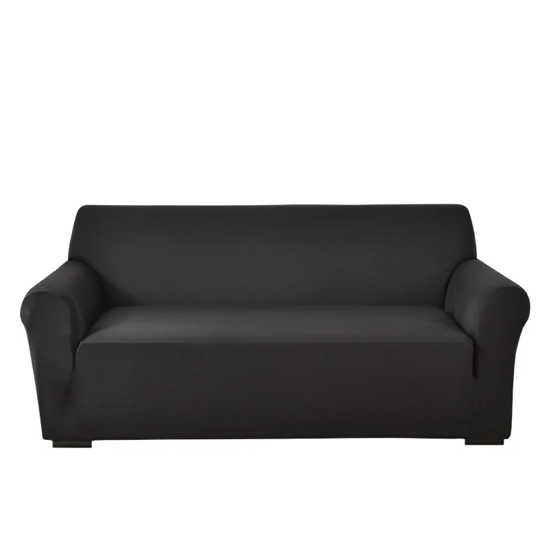 Sofa Couch Slipcover Sofa Cover Living Room Solid Color Elastic Spandex Modern Polyester Corner Chair Protector 1/2/3/4 Seat