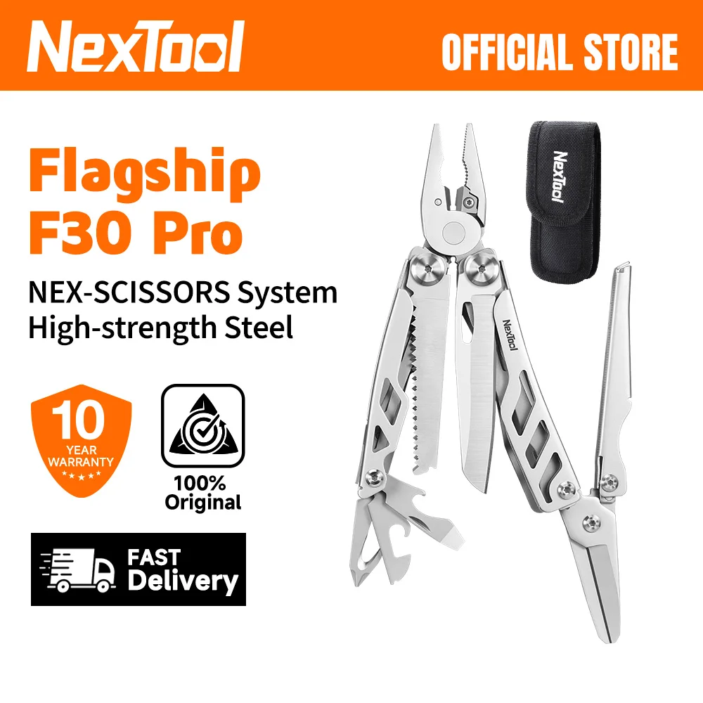 NexTool 16 In 1 Flagship Pro Multitool With Nylon Sheath Folding Pliers Scissors Portable Pocket For Outdoor Camping Survival