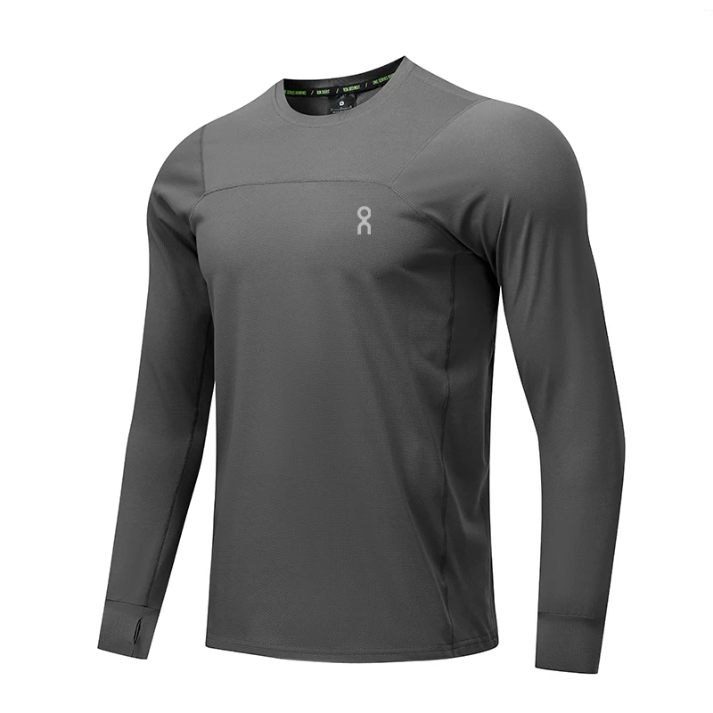 

Spring Autumn Outdoor Casual Sports Fitn Running Mountain Climbing Qui Dry Breathable Long Sve T-irt Men's Top