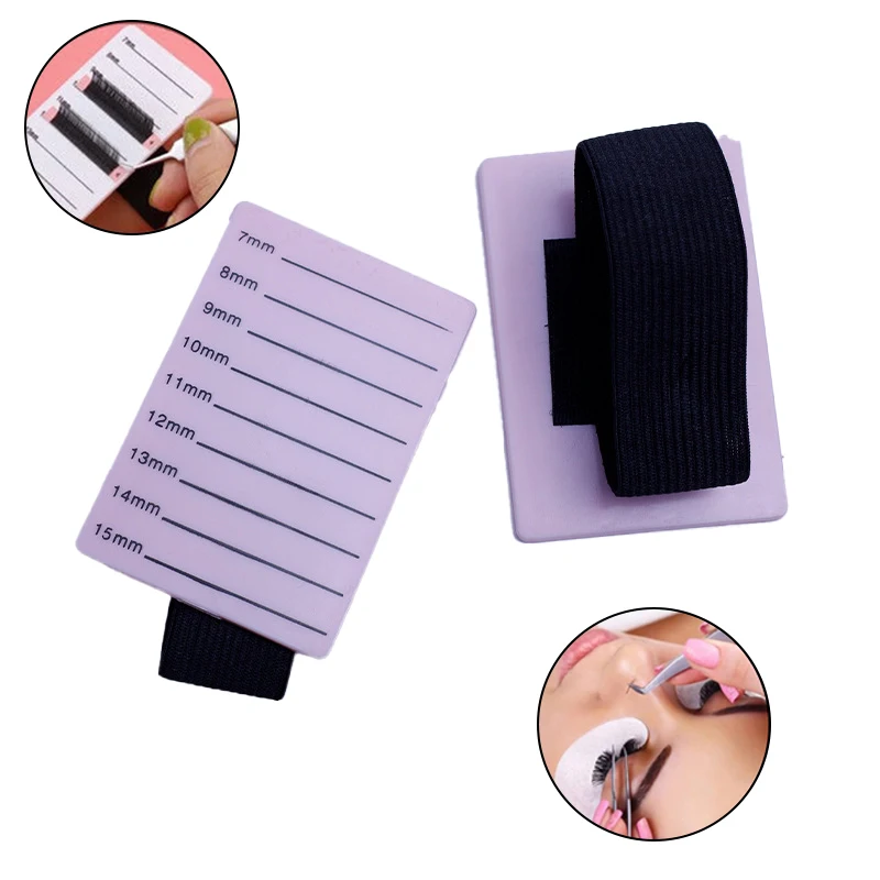 Wimper Extensie Accessoires Display Board Pallet Wimpers Pad Houder Lash Met Polsband Make-Up Tools