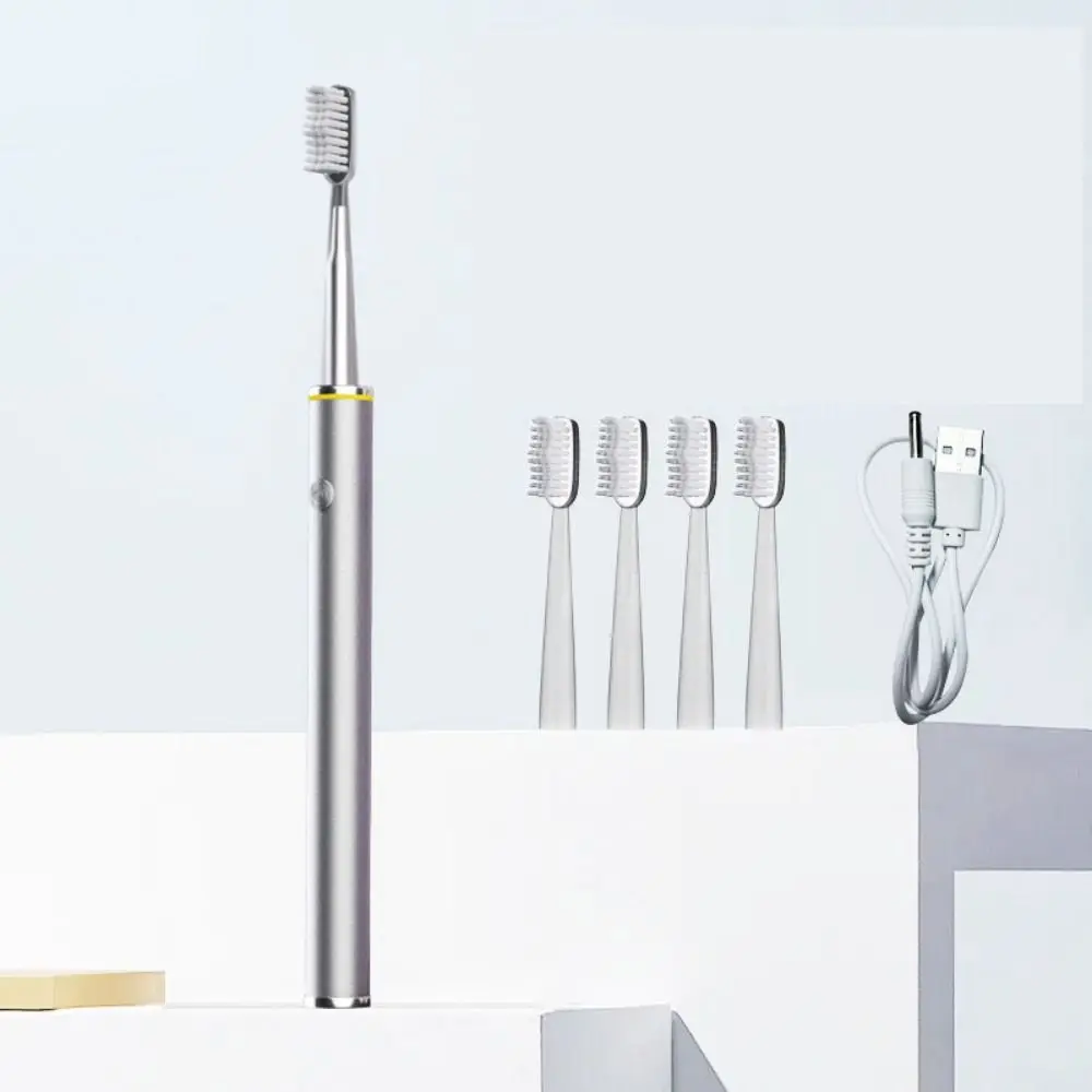 المحمولة فرشاة أسنان كهربائية بالموجات الصوتية لينة الشعر 3 طرق فرشاة تنظيف الأسنان USB قابلة للشحن مقاوم للماء منظف الأسنان