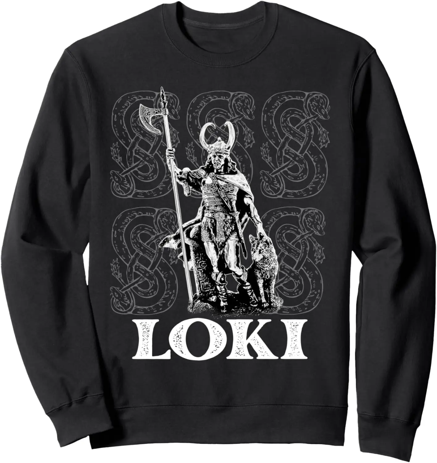 

Loki Norse God Viking Mythology God Of Mischief Snake Sweatshirt