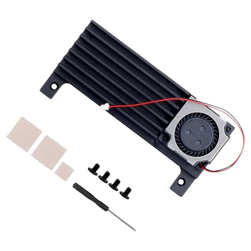 New Arrivals-Cooling Fan Included Aluminum Alloy Case For Orange Pi Zero 3W With Heatsink And Comfortable Design