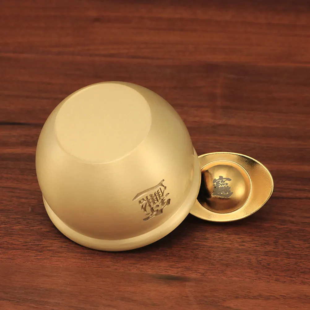 

1 pc Golden Copper Ashtray Creative Desktop Decoration For Home Bar Office Living Room Craft Ornament