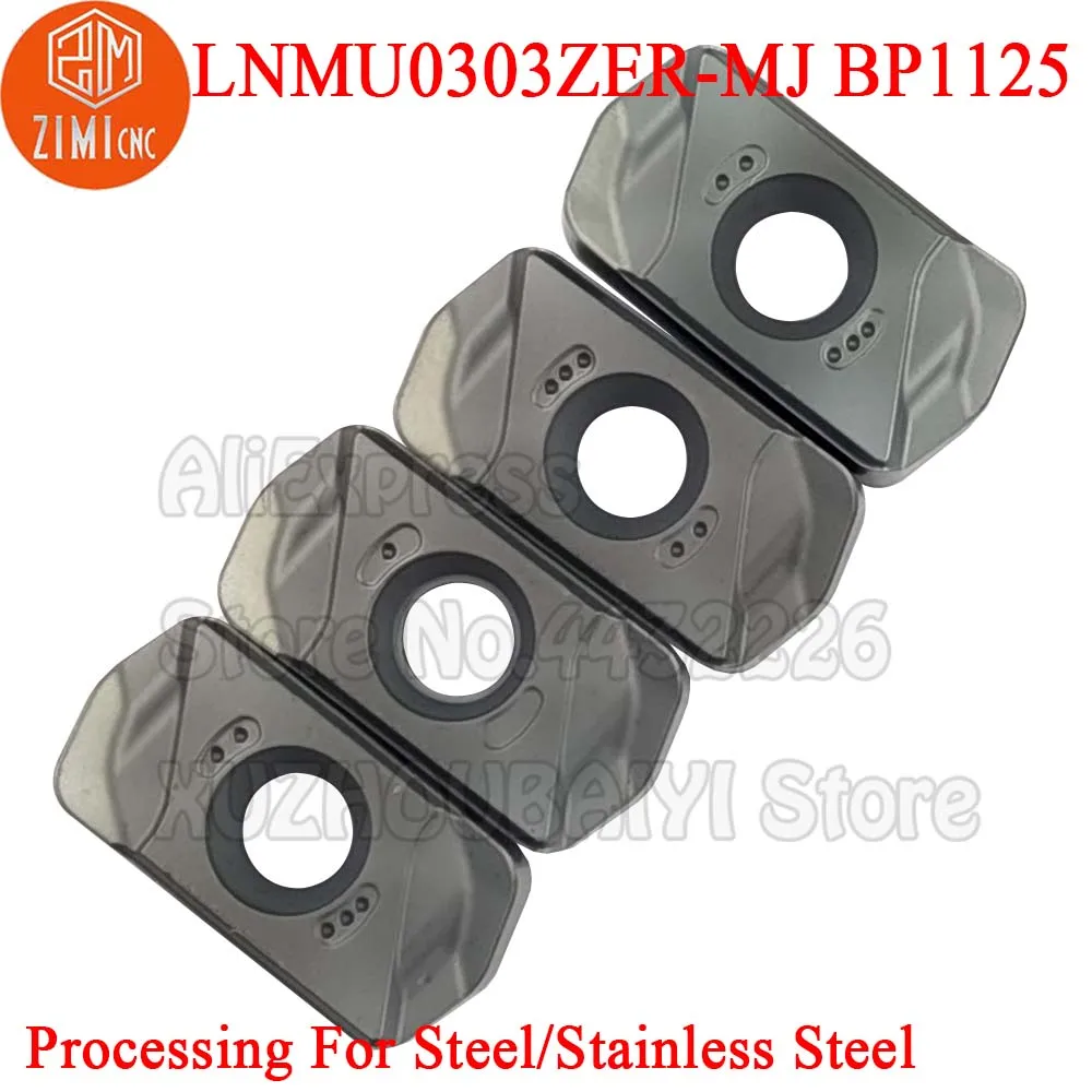 LNMU0303ZER-MJ BP1125 LNMU0303ZER LNMU0303ZER LNMU 0303 ZER Xay Dụng Cụ Cắt Carbide Miếng Lót 2 Mặt Nhanh Chóng Ăn EXNR03R