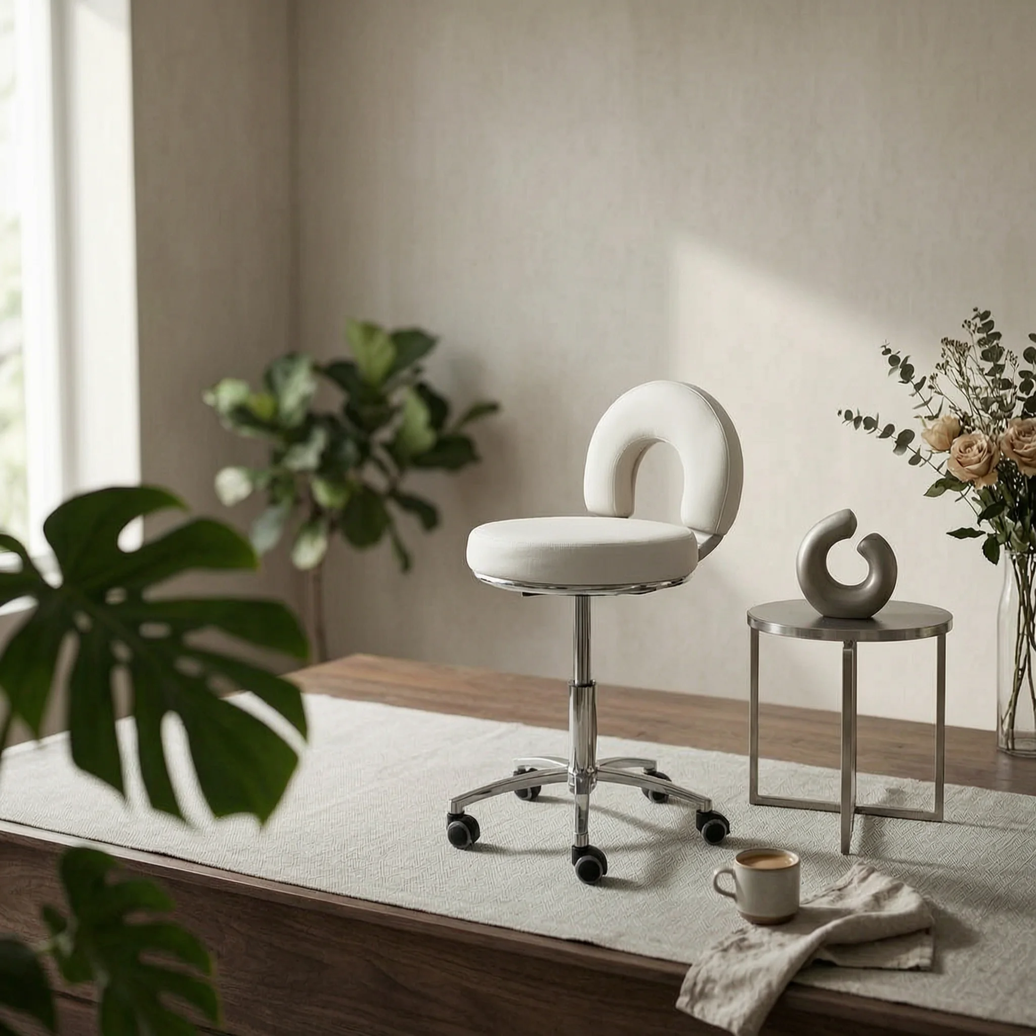 adjustable-height-stool-caster-wheels-adjustable-stool-workspace-furniture-padded-backrest-seat-easy-to-clean