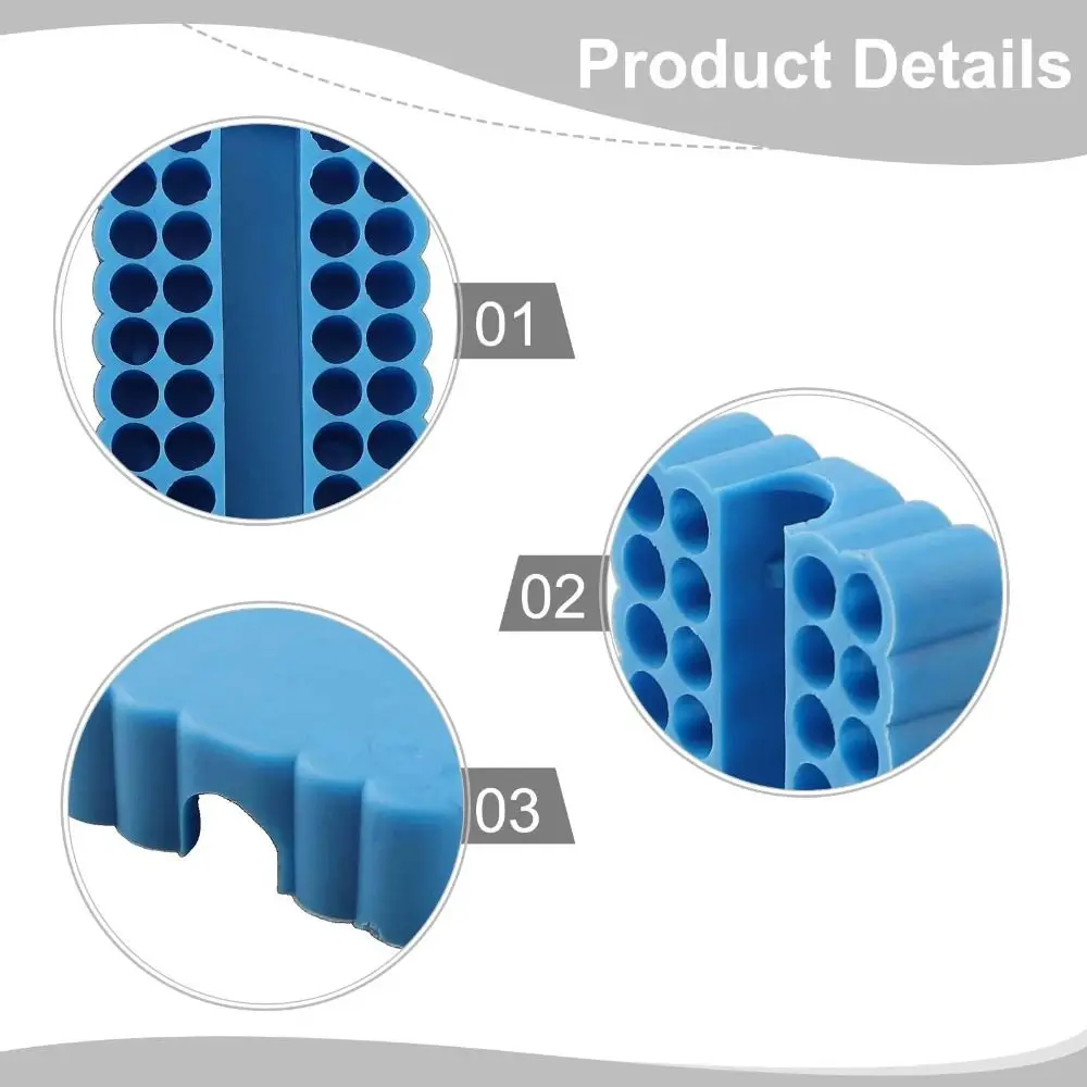 دائم 32 ثقوب بت حامل مرونة عالية البلاستيكية مفك مثقاب الخشب المنظم عرافة عرقوب المنظم 6.35 مللي متر عرقوب #3