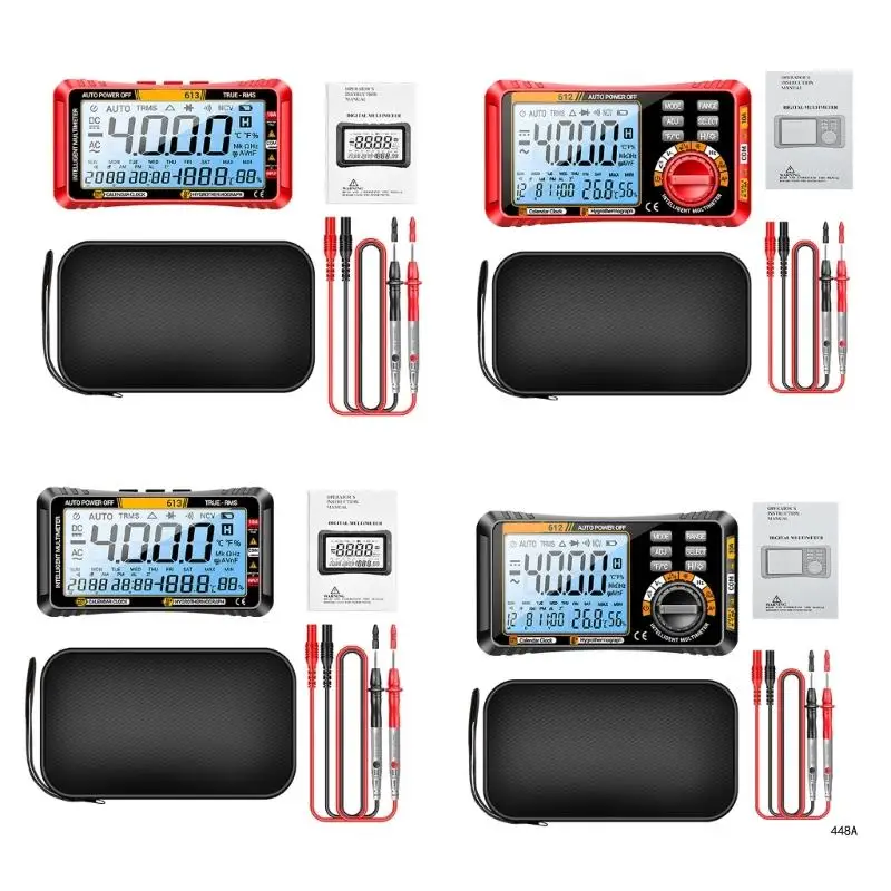 

Multimeter Voltage Current Tester 4000 Counts Digital Multi Tester for Resistance Capacitance Testing