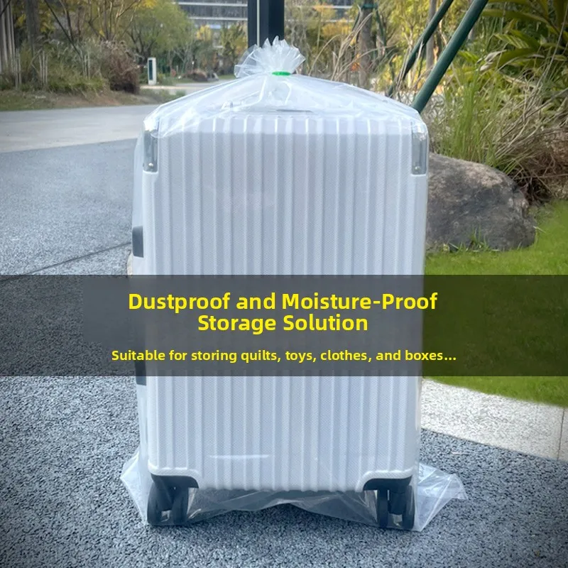 Disposable Thickened Plastic Bag Luggage Protector Cover Waterproof Dustproof Storage Bag for Carry-On Suitcase Travel Bag