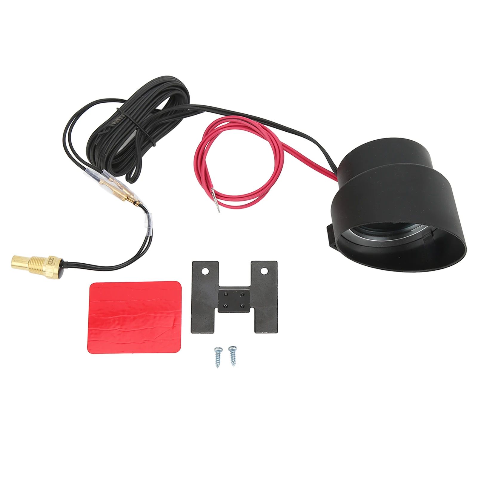 مقياس درجة حرارة الماء الرقمي المستدير LED الفولتميتر 9 فولت ‐ 36 فولت مع الضوء الأزرق لسيارة دراجة نارية ATV الفولتميتر LED المستديرة #4