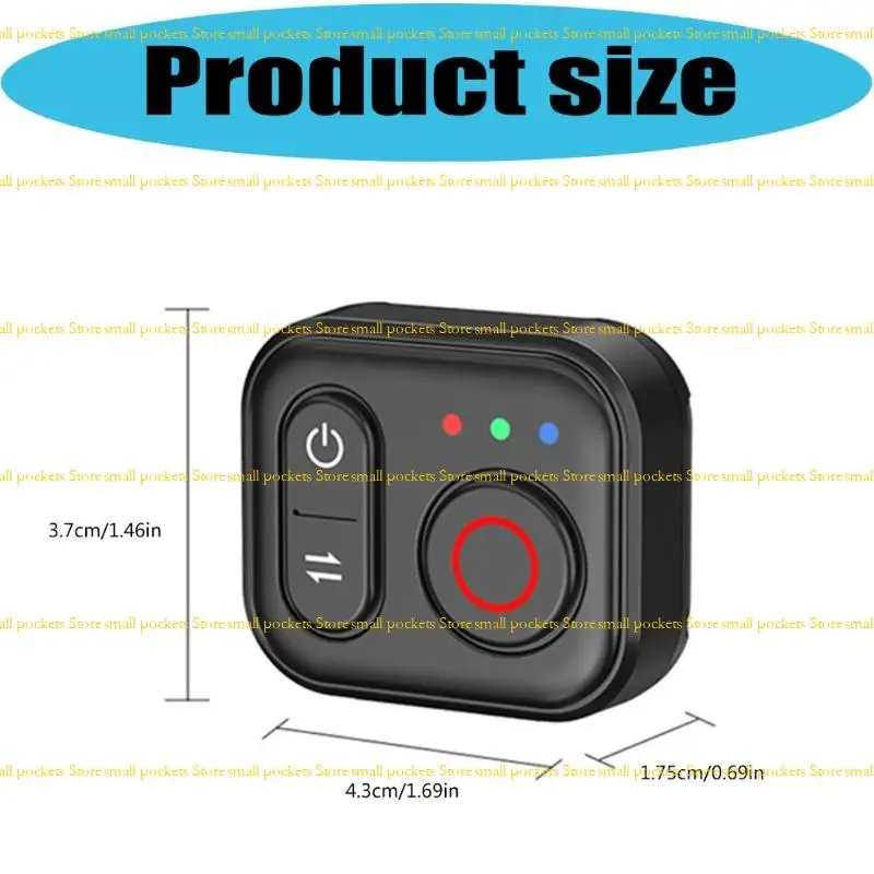 R1WD Quick Install Bluetooth-compatible Remote Control for Action4/5/6/osmo360 Camera Reliable Performances in Conditions