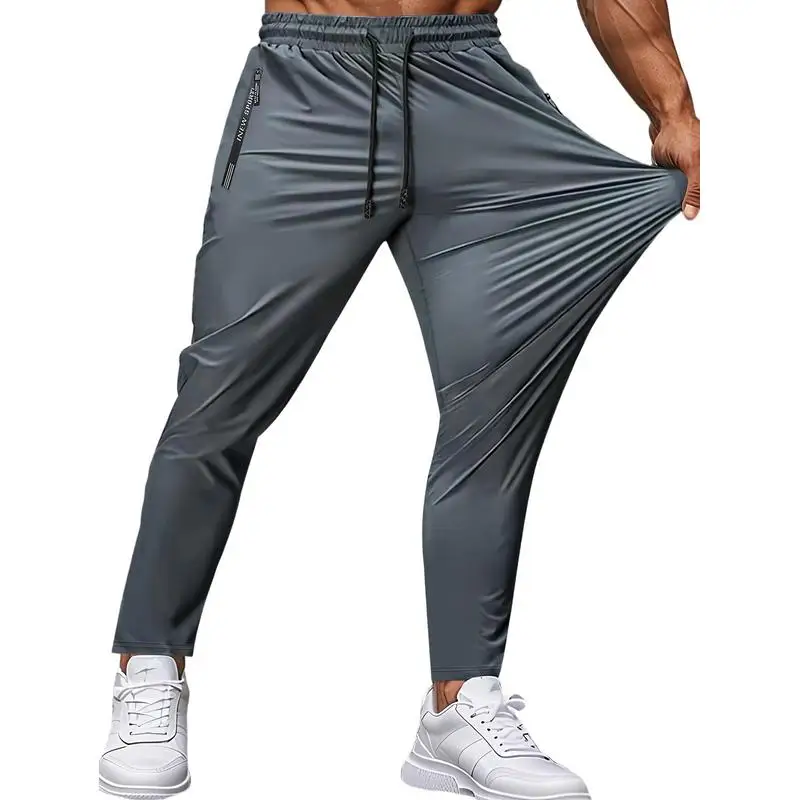 Herren Fitnesshose mit Reißverschlusstasche, Stretch-Sporthose, modische Jogginghose für Herren, zum Angeln, Wandern, als Geschenk, lockere Fußball-Sweatpants, Jogger