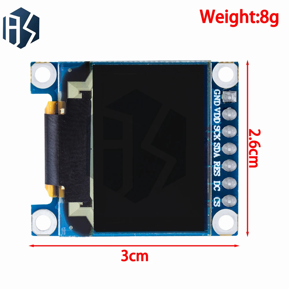 1PCS 0.95 inch full color OLED Display module with 96x64 Resolution SPI Parallel Interface SSD1331 Controller 7PIN new with case