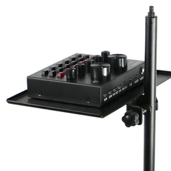 Universal Sound Card Tray Iron Clamp Music Desk Tabletop Tripod Shelf Speaker Clamp-On Mic Stand Speaker Stand Tray