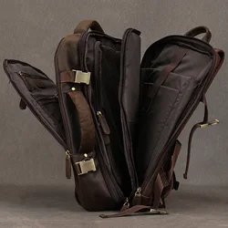 Zaino da lavoro espandibile dal Design di lusso per uomo grande 15 16 borsa per Laptop borsa da viaggio borsa da lavoro borsa da lavoro zaino da lavoro con valigetta maschile