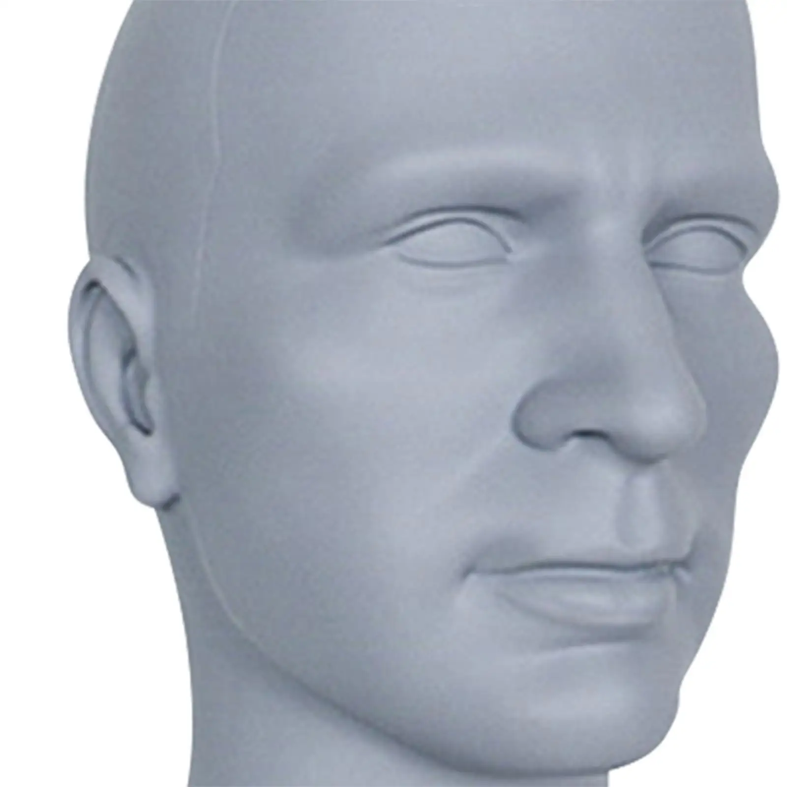Mannequin Male Head Display Stand Styling Training Head Accessories 21.6inch Head Circumference for Game Console 15inch Tall