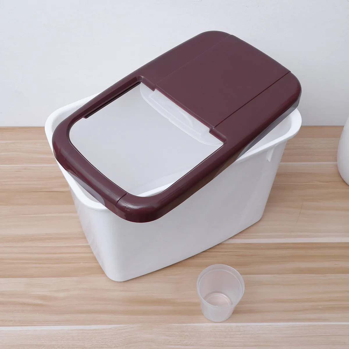 

Контейнер для хранения зерна 10 кг, сверхпрочный, из пищевого полипропилена, герметичный, влагостойкий, для кухонной кладовой