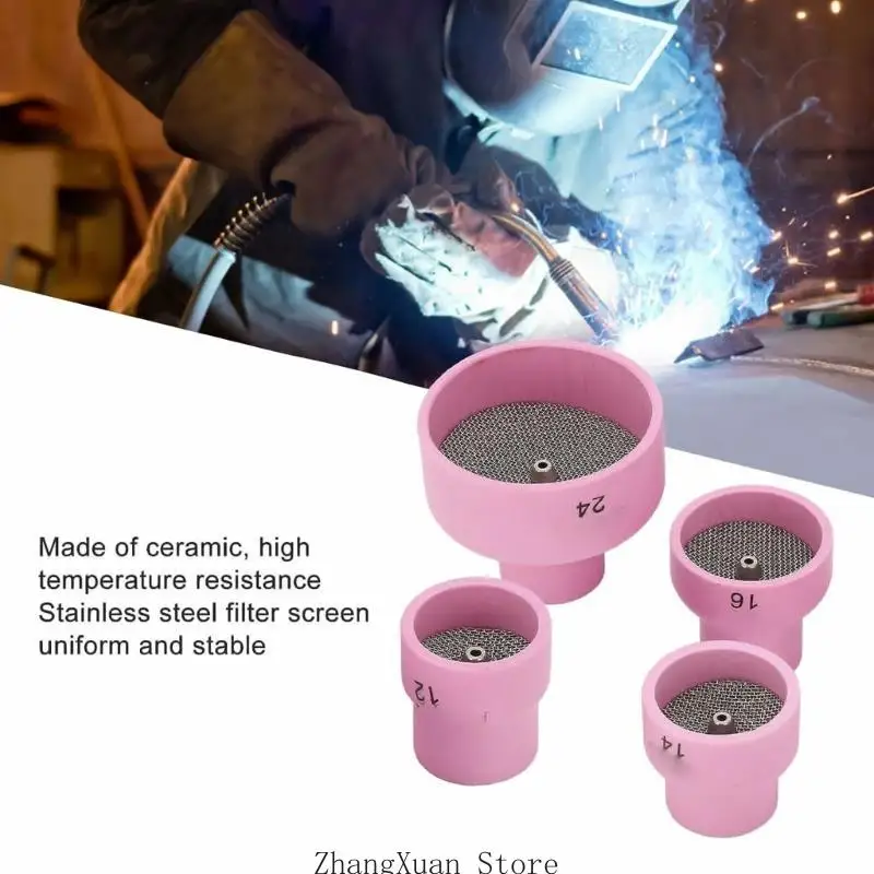 4-teiliges Keramik-Schweißbecher-Set für Schweißgeräte, Industriebedarf für WP9 3XUF – Detail 9
